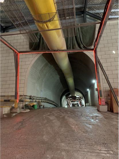 城軌快線27號(hào)線南濱路站施工主通道突破近半.png